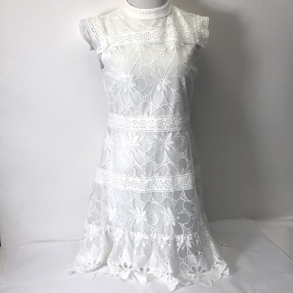 Julia Jordan Ivory Dress New 4 - Picture 3 of 9